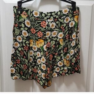 Zara  Woman High Waisted Floral Shorts Size S EUC /Cottagecore fairy